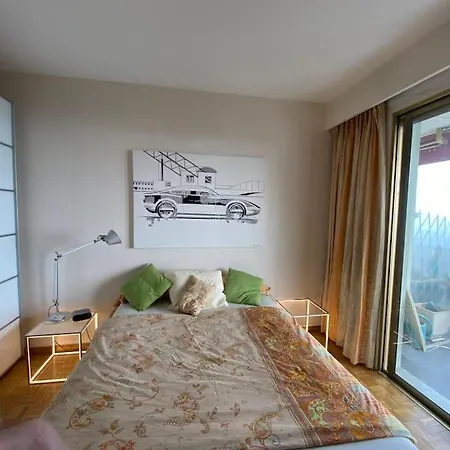 2-room 60 M², Panoramic View, 2 Balconies, 50m Pool 公寓 滨海卡涅